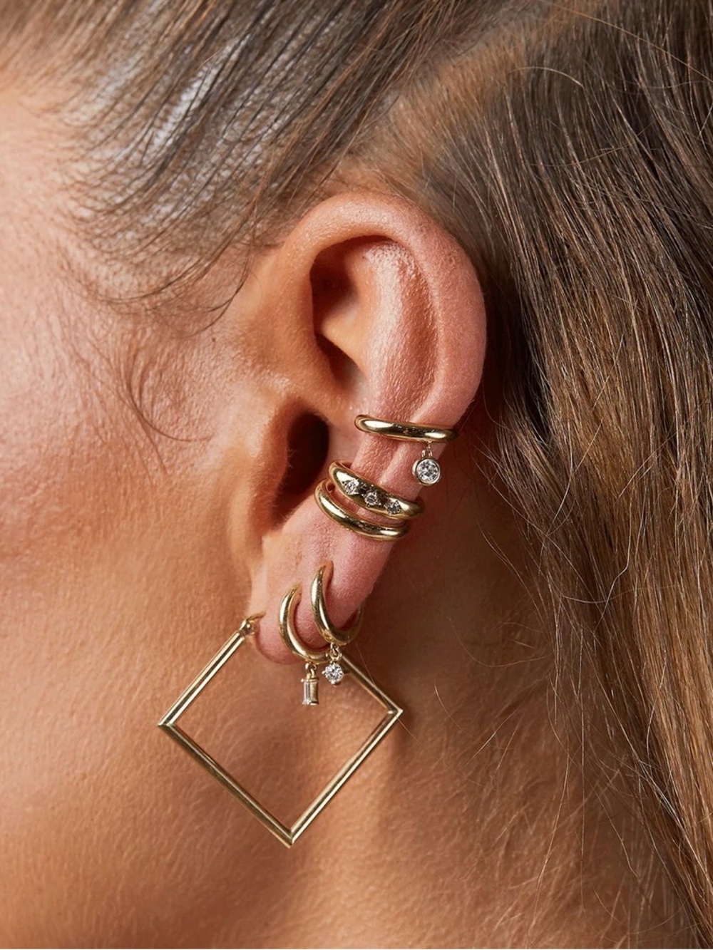 Geometric Hoop Earrings